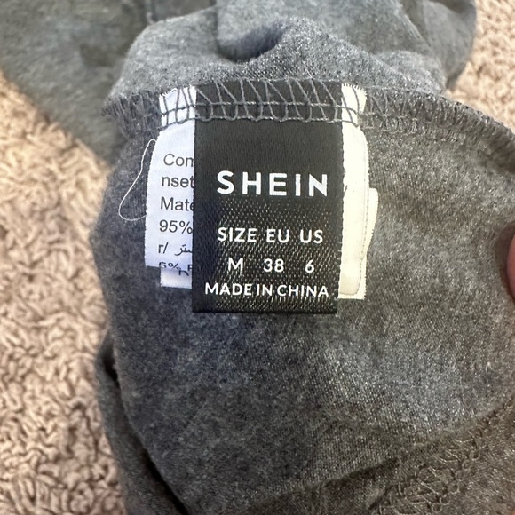 SHEIN Charcoal Gray Lace Strap Button Front Tank Top Size Medium - Picture 7 of 7